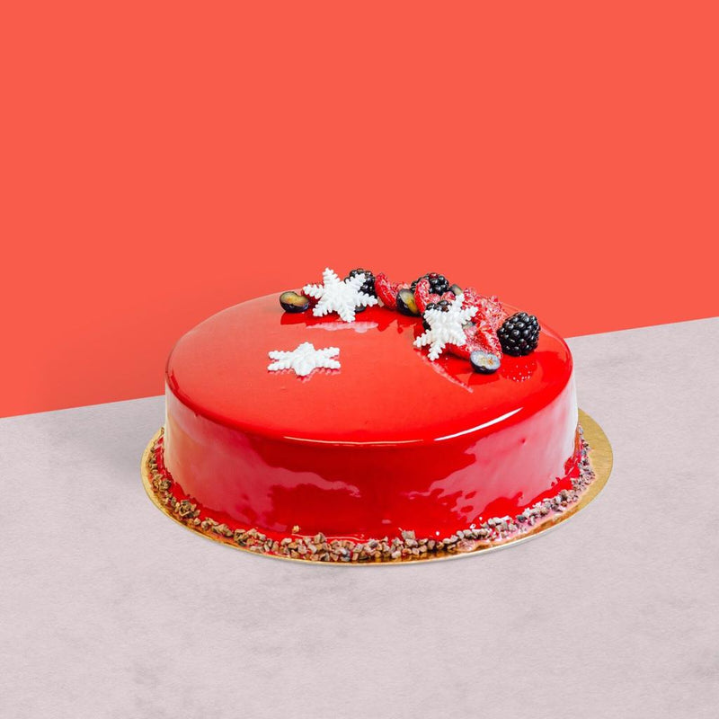 Large Coconut & Raspberry Entremet